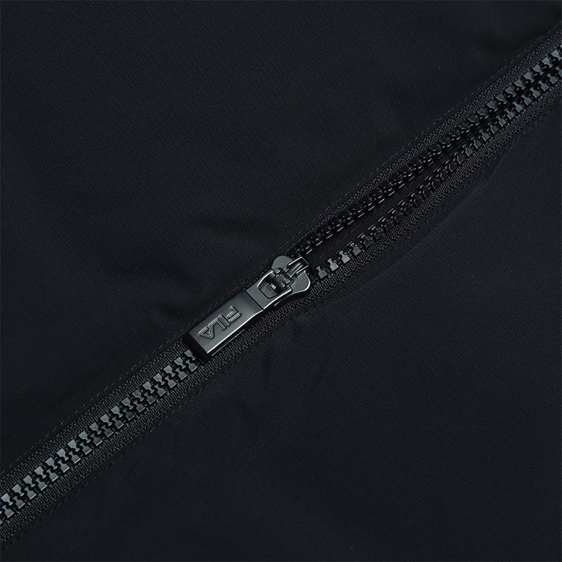 Fila Полудлинная куртка пуховик однотонная простая с капюшоном мужские куртки черная F11M443903FBK