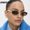 Non-polarized Vintage Oval Sunglasses Men Fashion Gradient Sun Glasses Women Trendy Driving Eyewear