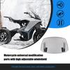 Universal Motorcycle Windshield Extension Adjustable Spoiler Clamp-On Windscreen Deflector Front Accessories Modification