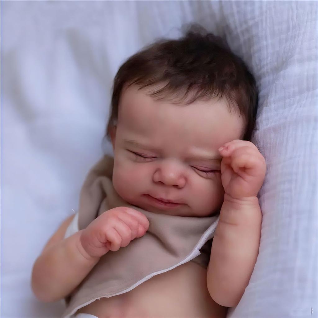 19-дюймовая кукла Реборн Паскаль, расписанная, куклы-младенцы, девочка с прошитыми волосами, для детского рождественского подарка, игрушки-куклы Реборн