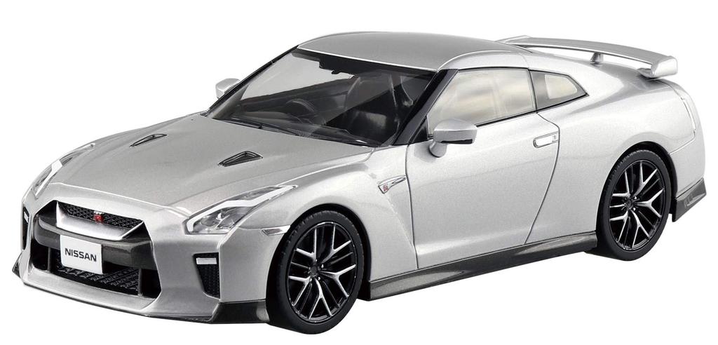 Aoshima Bunka Kyozai Серия The Snap Kit Nissan Ultimate Metal Silver Пластиковая модель 1/32 GT-R Предварительно окрашенный 07-D