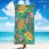 1pc Beach Towel Microbre Colorful Sea Creature-Printed Beach Towel Summer Fun Stylish & Absorbent for Summer Large Quick drying