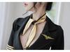 Women's Flight Attendant Lingerie Set: Sexy Bodycon Mini Skirt Teasing Outfit