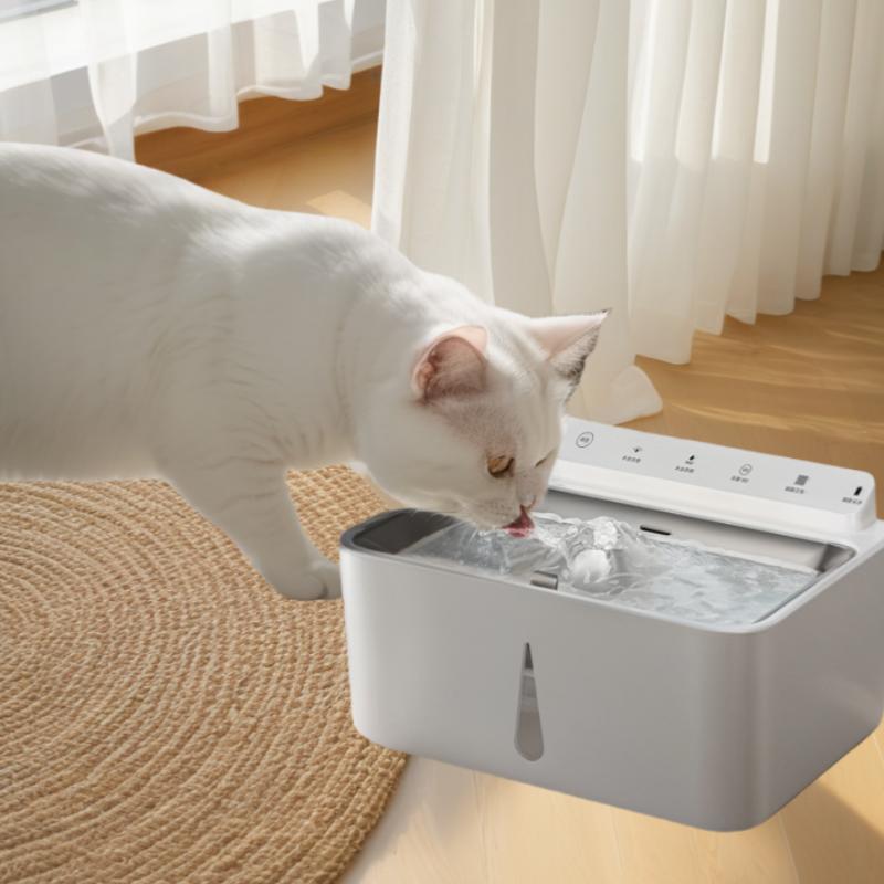 Беспроводной сенсорный фильтр для воды с объемом 5 литров, многоцикловой, живой, для домашних животных, автоматическая поилка, бесшумная, умная кормушка для воды для домашних животных