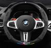Car Anti-Slip Suede Carbon Fiber Steering Wheel Cover For BMW E46 E90 E39 E60 E36 E30 E61 E91 E92 E87 F10 F20 F30 Auto Accessory APV5