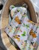 Teddy bear duvet with filling and contoured pillow - 2-piece set - in the forest