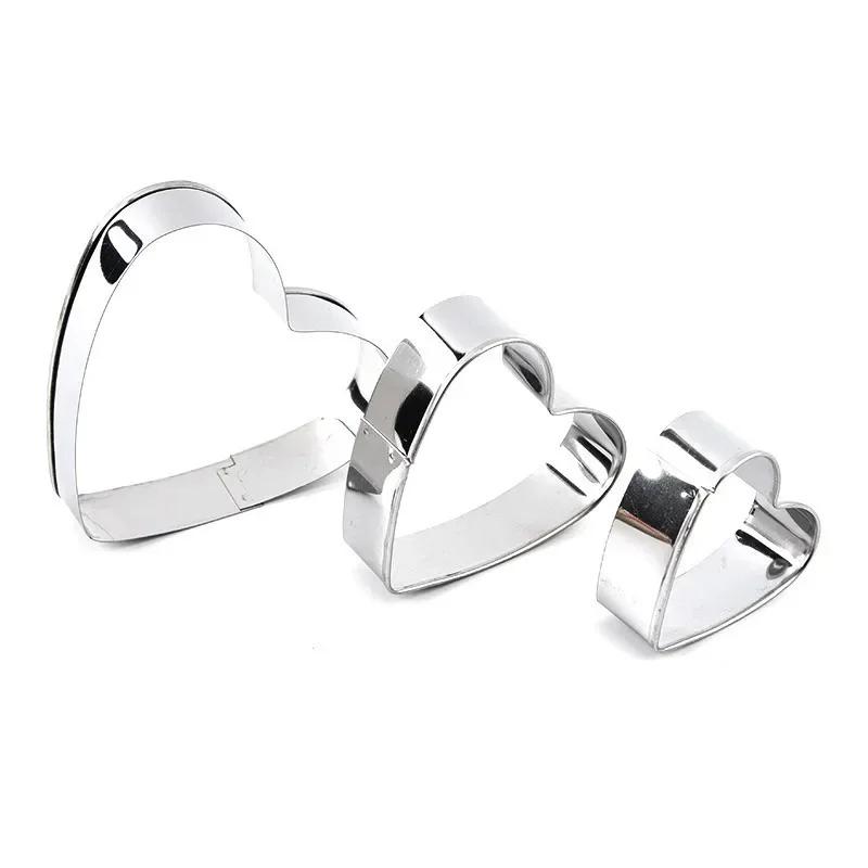 12pcs/set Stainless Steel Cookie Biscuit DIY Mold Star Heart Round Flower Shape Cutter Baking Mould Tools
