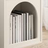 Nightstand, Open Compartments, Arched Design, 40x30x60 cm, Cream