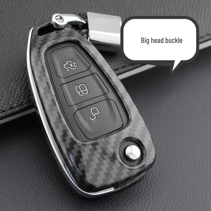Ford Focus Carbon Fiber Key Shell Protective Cover 2013-2019