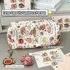 Capybara Pencil Case Canvas Storage Bag Cartoon Pen Box  Student