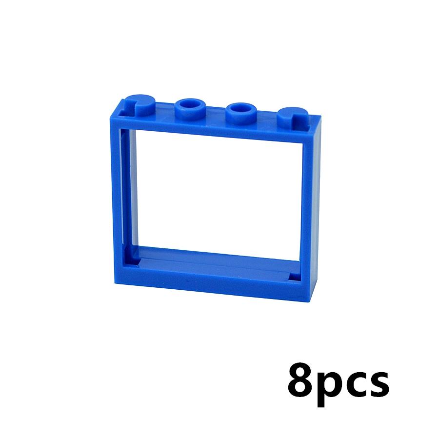 City Window Building Up Cubes Custom Build House Door Frame Glass Bricks Parts Fits 60594 60616 60621 60596 MOC Educational Tool Parts Fo