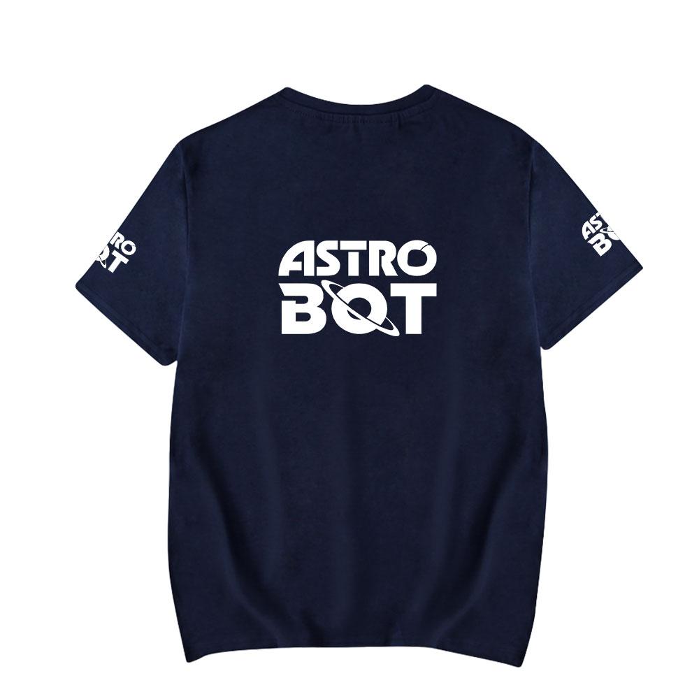 Astro Bot Printing Женская Мужская Футболка Повседневные Дышащие Футболки Смешные Свободные Футболки Футболки Уличные Футболки Большие Размеры Мужские