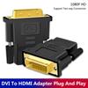 1080p DVI 24+1 Pin Male To HDMI-compatible Female Adapter Converter Cable Switch Extender For Projector Laptop TV Box PS4
