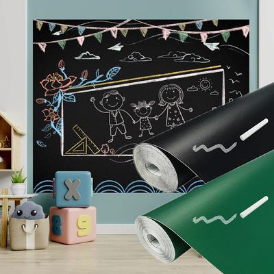 Наклейки на стену для спальни Детские граффити Обои Гостиная Бытовые Стираемые наклейки на черную и зеленую доску Самоклеящиеся