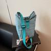 Simple texture trend fashion casual foreign style bucket bag 2025 summer new women's niche shoulder messenger bag
