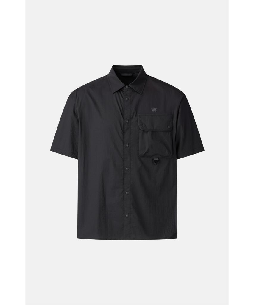 Koolongseupocheu Мужская рубашка с коротким рукавом Jwscm26111Blk