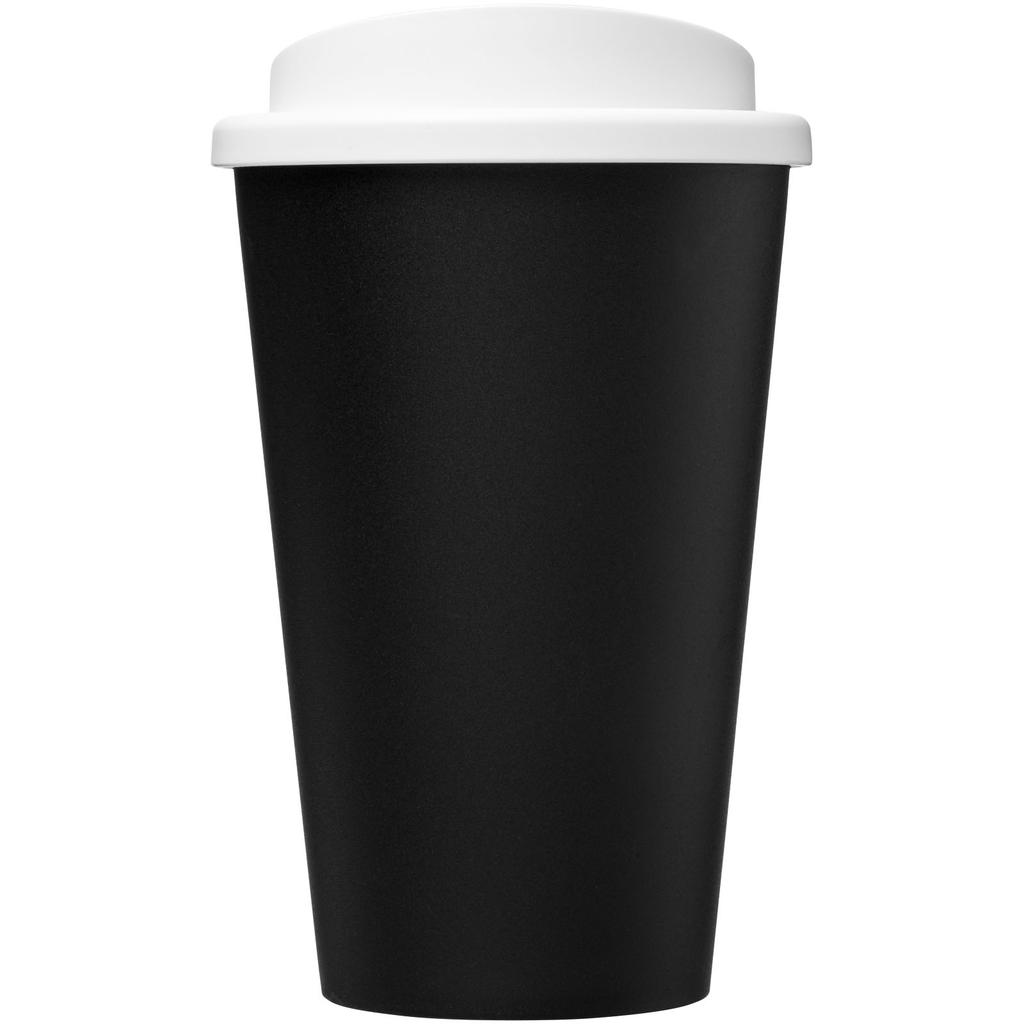 Americano "Eco" recycled 350 ml thermal tumbler Solid black