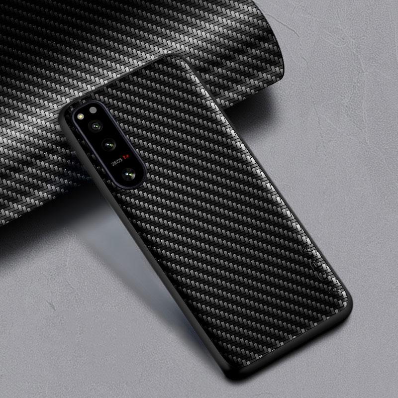 Ударопрочный тонкий чехол из углеродного волокна для Sony Xperia 1 10 5 IV VI III V II ACE 2 III Pro I XZ3 XZ4 Нескользящий чехол для телефона на все тело