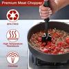 Premium Meat Chopper Heat Resistant Easy-to-Use Meat Masher Grinder for Ground Meat Hamburger Smashing Tasks Kitchen Utensil