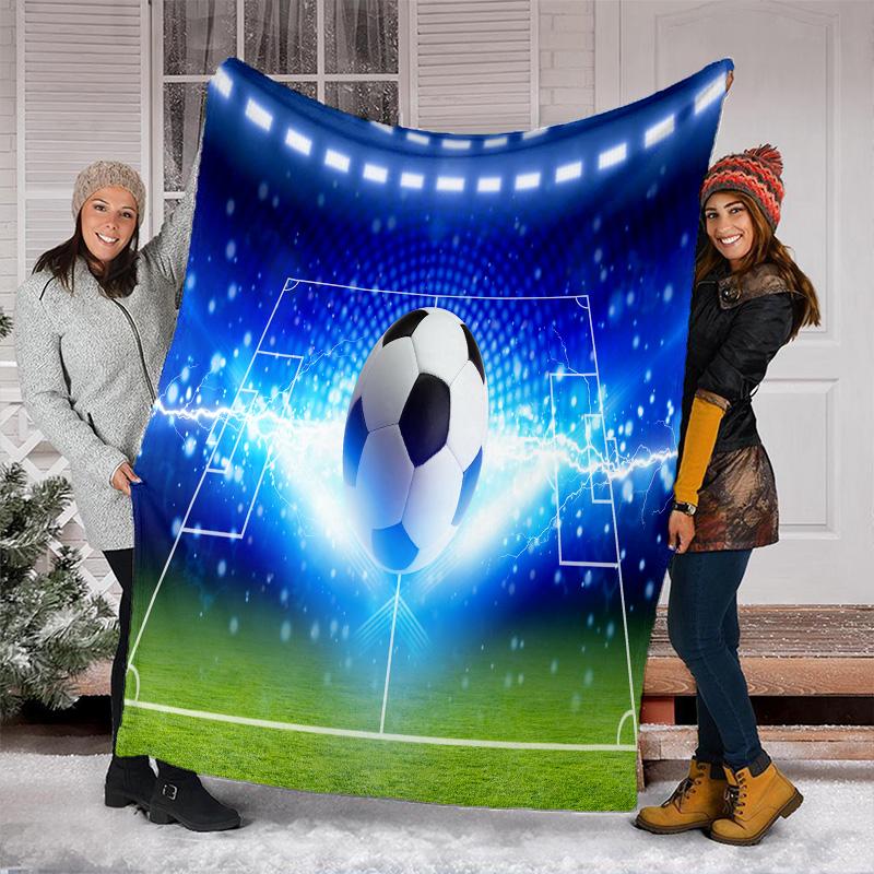 Football Blanket Perfect All Seasons Soft Comfortable Sofa Office Nap Travel Birthday Gift Christmas Present
