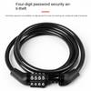 Bicycle Lock 4 Digit Code Anti-theft Lock Bike Security Accessory Steel Cable Cycling Bicycle Lock