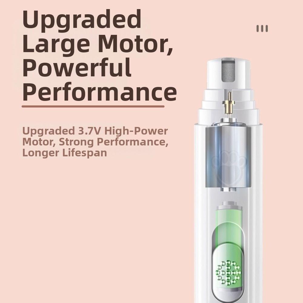 2 Speed Pet Electric Nail Clipper Low-Noise Safe Pet Nail Trimmers USB Rechargeable Durable Pet Nail Grinder Small Medium Puppy