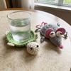 Funny Knitted Cup Mat Hand Woven Animal Drink Coaster Crochet Turtle Coaster  Restaurant Table