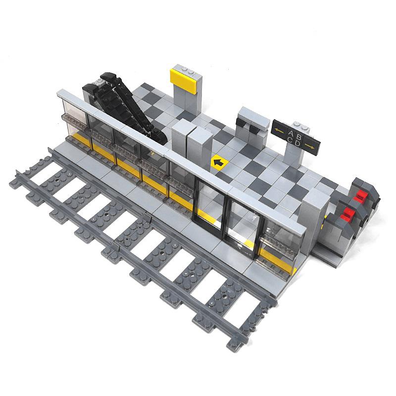 Сборка мелких частиц, украшение для ворот станции метро, багажная дверная рама, строительный блок для досмотра багажа, сделай сам