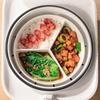 Круглая тарелка для ужина с решетчатой структурой, 3 отделения, подставка для закусок, тарелка для пароварки, блюдо для завтрака