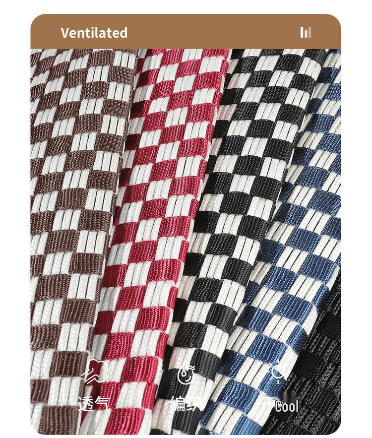 Ice Silk Breathable Leather Car Seat Cushion - Universal Fit, All-Season, Fully Surrounding Design