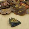 25 Pcs Assorted Handmade Agate Mini Arrowhead Point Spearhead