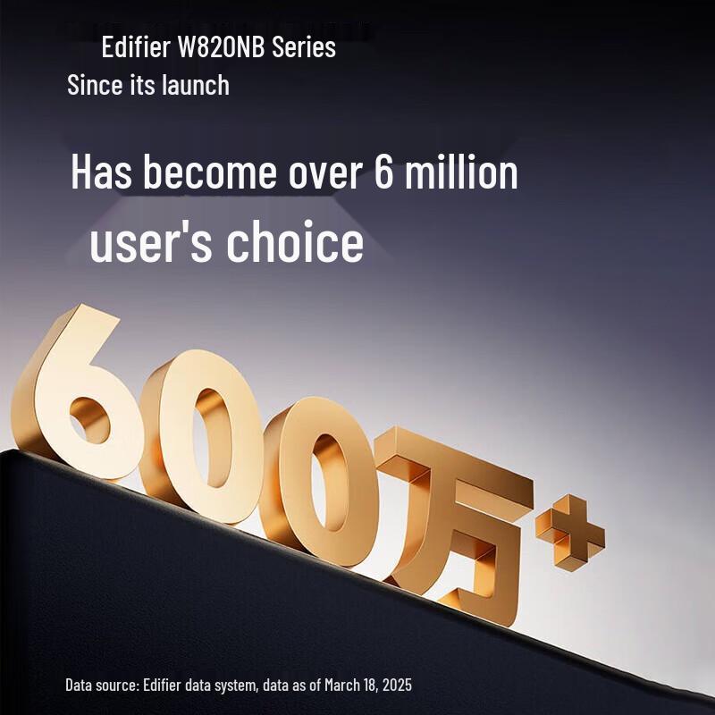 EDIFIER W820NB Classic Edition Bluetooth ANC Over-Ear Headphones