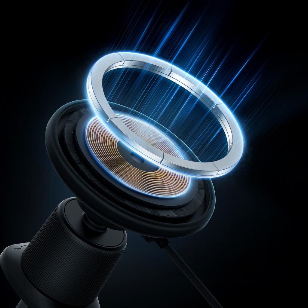 Baseus CW01 15W Fast Charging Wireless Car Mount for iPhone – Air Vent Compatible, Black