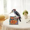 DIY Bird Diamond Painting Handmade Toothpick Holder Push-Type Crystal Mosaic Toothpick Holder for Home Car Desk Decoration Craft