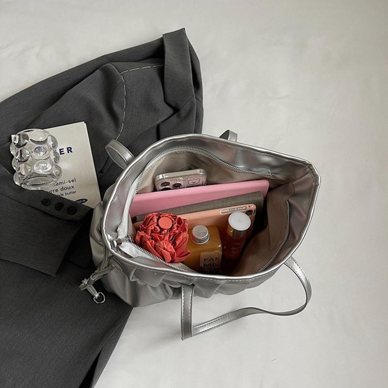 Горизонтальная сумка-облако, плиссированная большая сумка, осенне-зимняя новая сумка на плечо под мышками, модная женская сумка