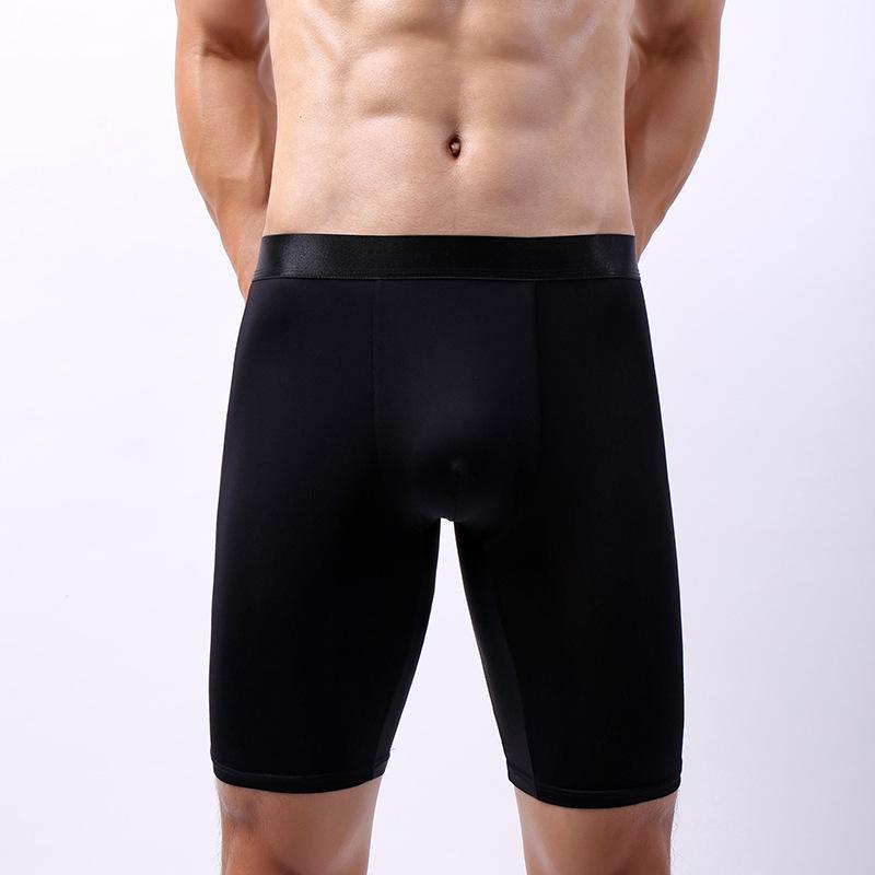 Мужские быстросохнущие боксеры Ice Silk с антифрикционным покрытием, тонкие, дышащие, для больших и высоких размеров