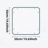 19.68/39.37in Plant Repotting Square Mat Waterproof Transplanting Mini Grid Cloth Bonsai Mud Transparent Garden Flower Mat