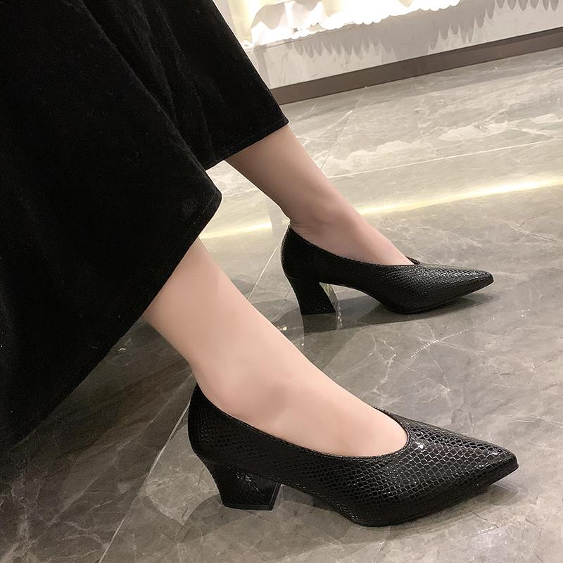 Fashion Women's Shoes Shallow Women's High Heels Hot Sale Shallow Office and Career Sexy Pointed Toe Plus Size Heels Women