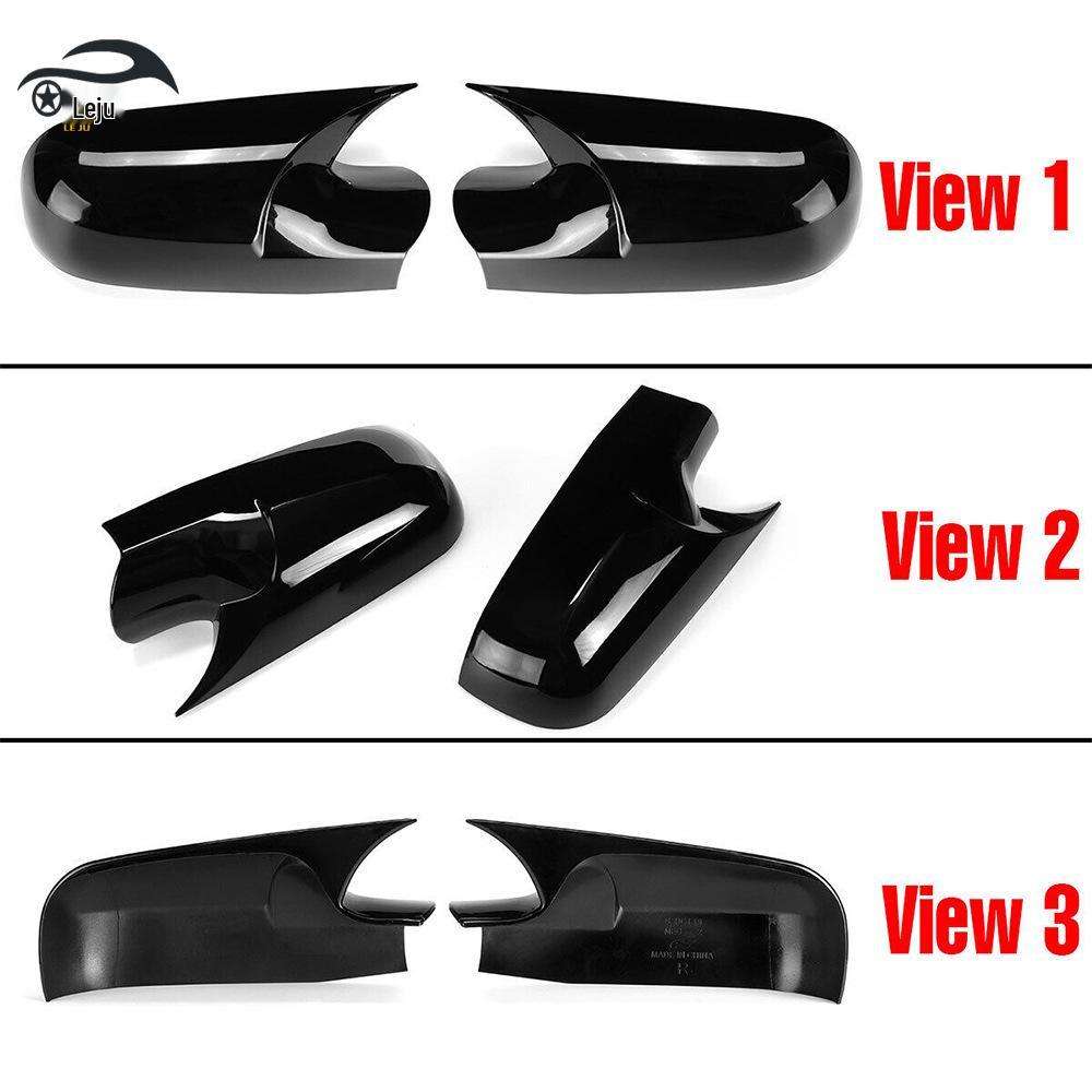 Накладка на корпус зеркала заднего вида Renault MEGANE-2 (2002-2009 гг.) - Черный дизайн в форме рога