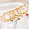 Steel Wire Light Luxury Five-flower Pendant Women's Fashion Niche High-end Bracelet