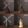 Modern Windmill Dutch Resin Decor For Office Desk Bookshelf Home Gift Display