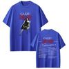 Unisex Women Fashion Hiphop Tshirts Singer Cazzu Latinaje 2026 Tour Graphic Tee Shortsleeved Cotton Aesthetic Oversized Tshirt