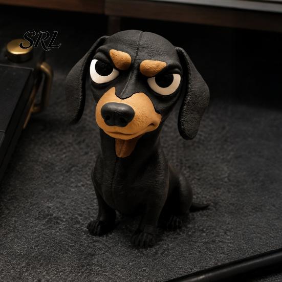 Декоративные животные для дома, 3D-печатные фигурки сердитых животных, забавная гневная черепаха, горилла, такса, бегемот, гусь, коллекция милых моделей, лягушка