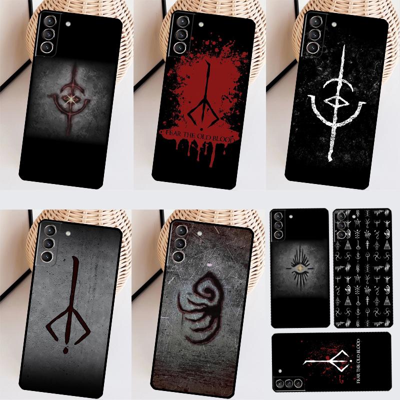 Чехол для телефона Bloodborne Runes для Samsung Galaxy S23 Ultra S21 S20 FE S9 S10 Plus Note 10 20 S22 Ultra Funda