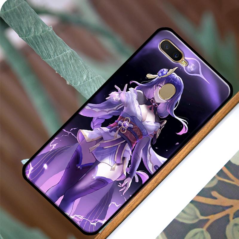 Genshin Impact Raiden Shogun Case For OPPO A83 A91 A93 A1K A15 A3S A54 A74 A94 A5 A9 A31 A53 A52 A72 A53S Back Cover