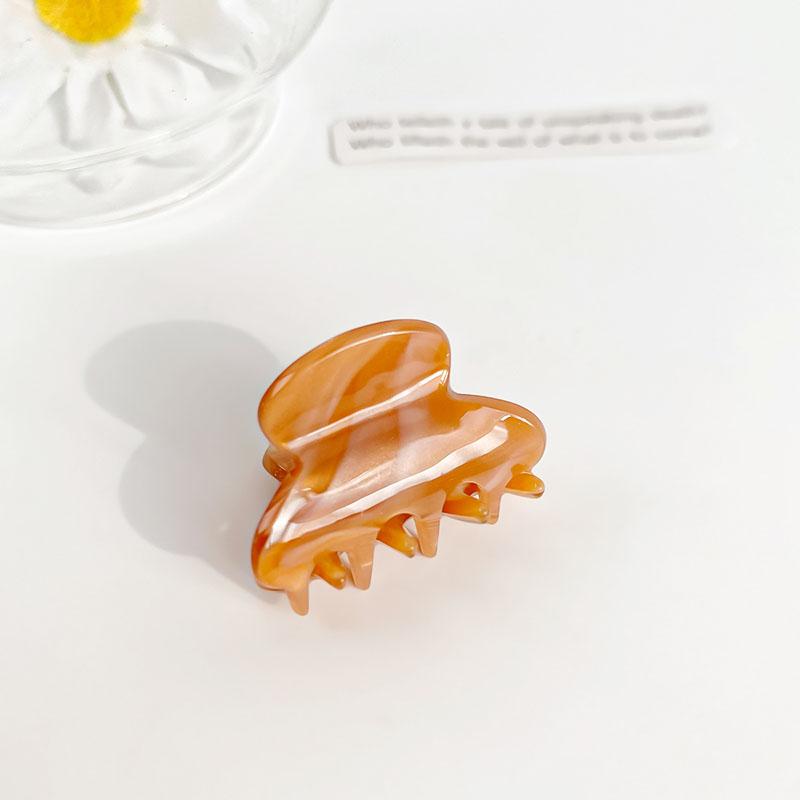 Милая и нежная мини-арка 3 см, маленькая заколка для волос, простая цветная заколка-акула из ацетата, аксессуары для волос для женщин, девушек