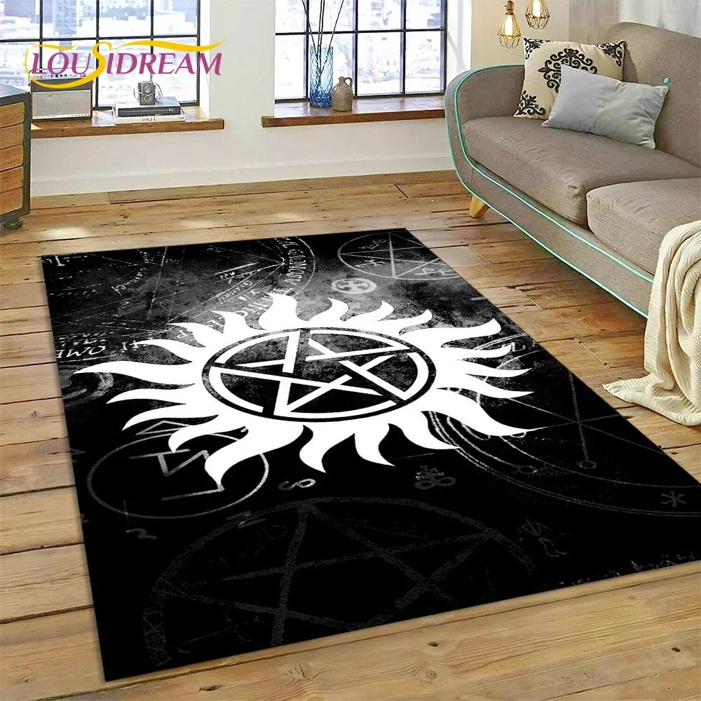 SPN Новейший Ковер с 3D-изображением Дина и Сэма из Сверхъестественного для Спальни, Гостиной, Дома, Декор для Дивана, Детская Игровая Большая Декоративная Напольный Коврик