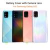Для Samsung Galaxy A51 A515 Корпус телефона Задняя крышка батарейного отсека Задняя панель с объективом камеры