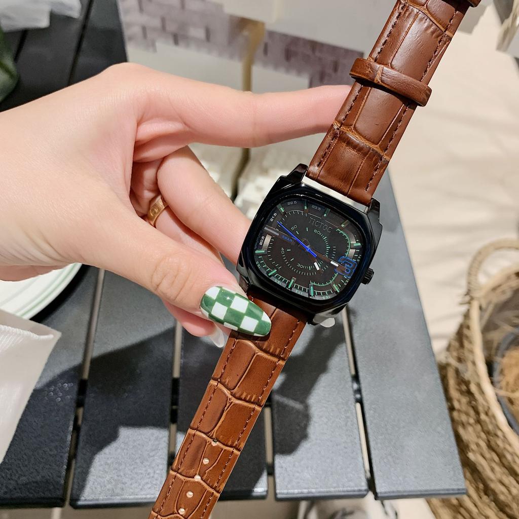 Женские часы, новый стиль, модные квадратные женские часы, трендовый темперамент, унисекс, большие пластинчатые часы для женщин