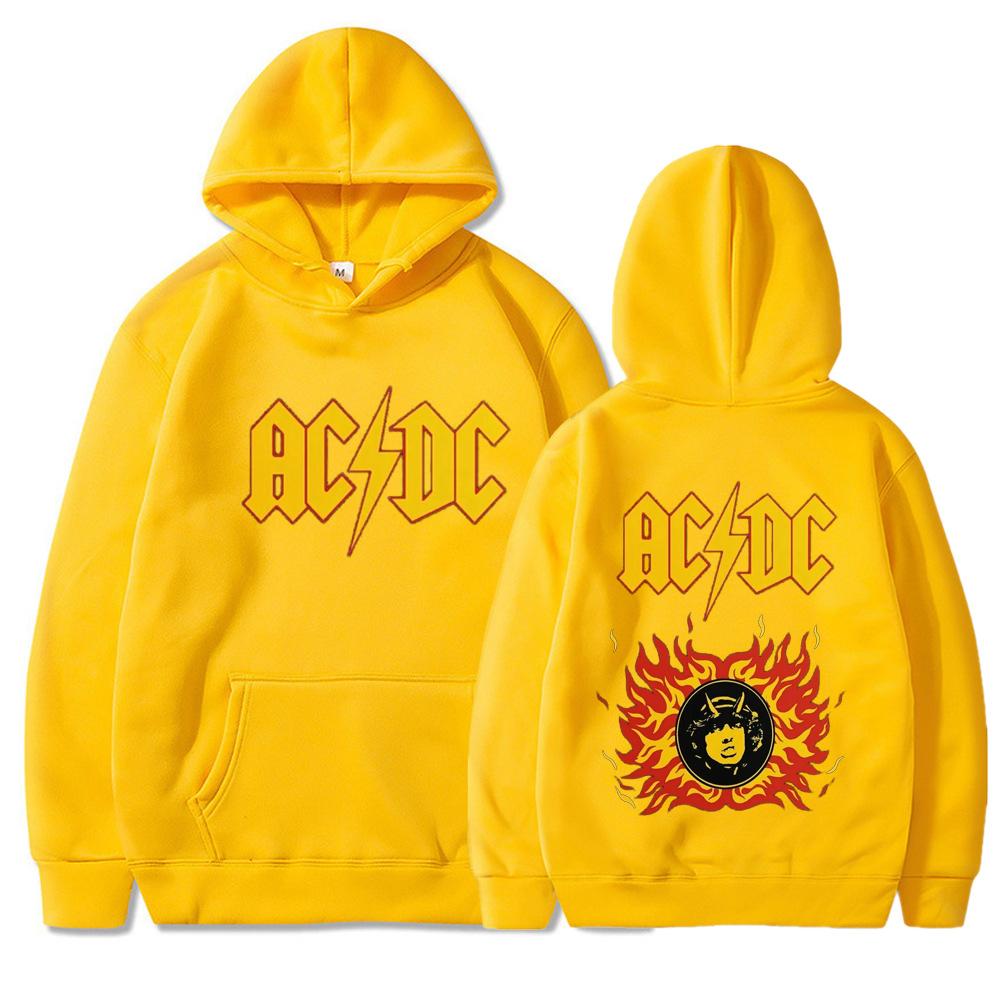 2024 Осень-зима ac pwdup live dc print Hoodie Manner Pullover Sweatshirt Retro Fashion Oversize Hoodies Punk Streetwear